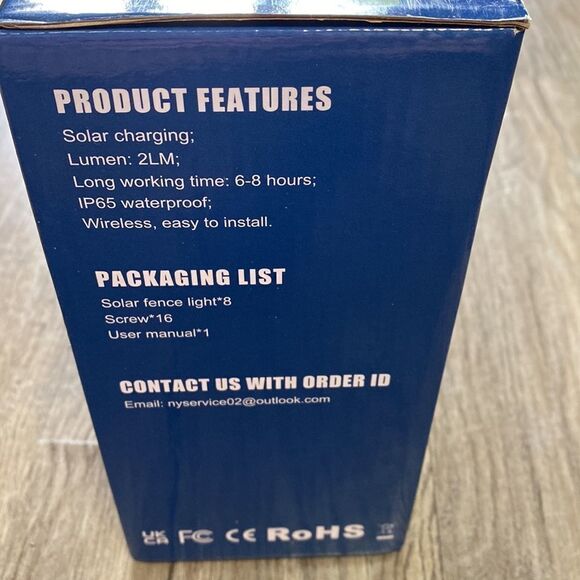 NEW Otdair Solar Color Changing Fence Lights Outdoor Waterproof LED Wall Lamps - Picture 9 of 12